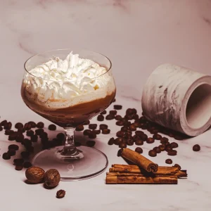 Cappuccino with Ice Cream and Nutmeg